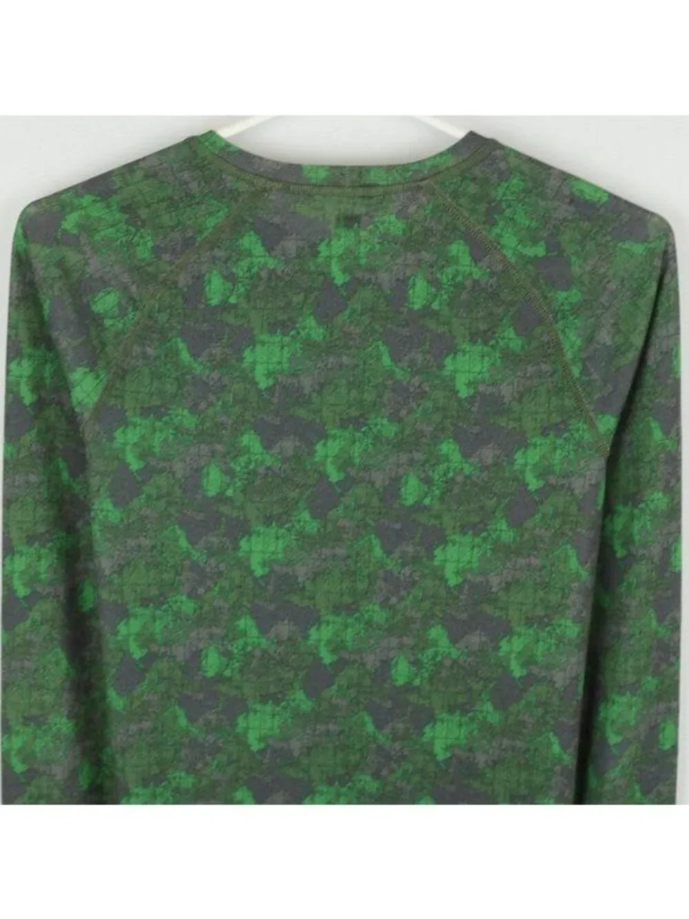 REI Boys XL Green Gray Crewneck Lightweight Long Sleeve Base Layer Tech Tee